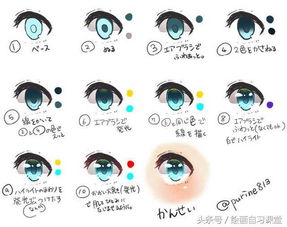 眼睛的上色方法 各类眼睛绘画素材参考
