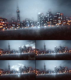 大雨中城市高清夜景视频素材 模板下载 动态 特效 背景背景视频大全 编号 12269495 